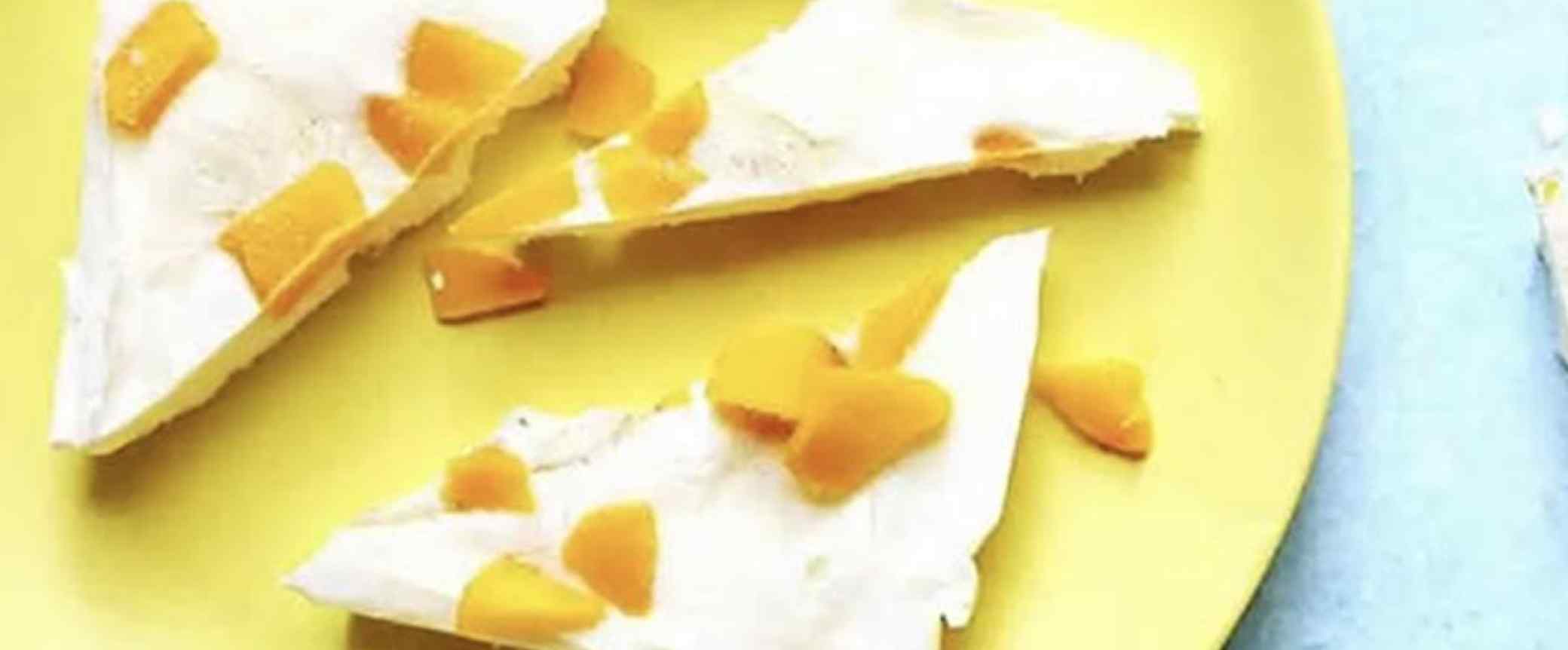 Μπάρες γιαουρτιού με ροδάκινο  